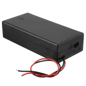 18650 Dual Battery Holder with Cover and On/Off Switch