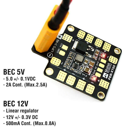 Matek Systems PDB-XT60 Power Distribution Board - Image 4