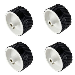 7 X 4 Cm Gear Motor Robot Wheel, Tyres for 6 mm Shaft Geared Dc Motor - 4 Pieces Robotics Science Project