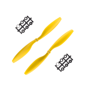 1 Pair Quadcopter 1045 Carbon Fiber CW CCW Yellow Propeller