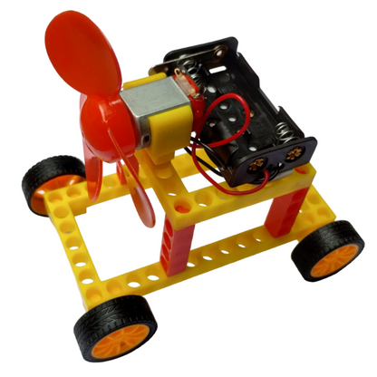 DIY Colorful  Wind Generator Car